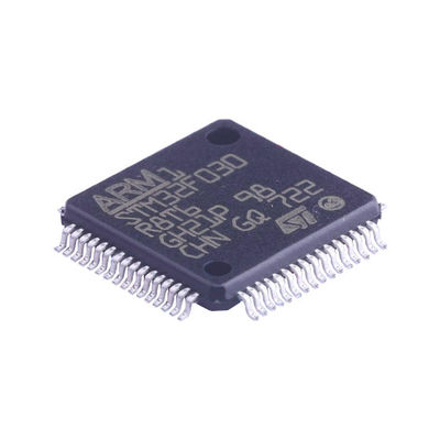 STM32F030R8T6 IC المكونات الإلكترونية وحدة تحكم صغيرة، 32 بت، خط القيمة، ARM Cortex-M0